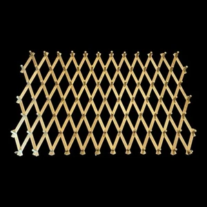 Vintage Expandable Wooden Peg Rack Accordion Wall 87 Pegs Hat Craft Jewelry - Picture 1 of 8