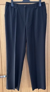 Michele Ladies Tailored Trousers Size 20 Regular BNWT Black Colour, With Wool - Picture 1 of 5