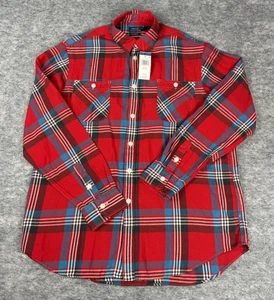 Polo Ralph Lauren Hemd Herren XL rot kariert Arbeitshemd Baumwolle Flanell Holzfäller - Bild 1 von 6