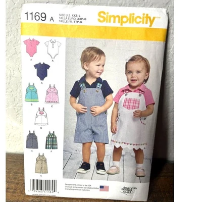 Simplicity Pattern 1169 A American Sewing Guild Baby 20 Piece XXS-L/XXP-G/TTP-G - Image 1 of 2