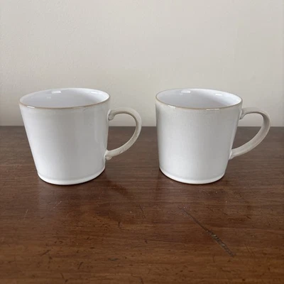 Set of 2 Denby Natural Canvas  Large Tea Coffee Mugs excellent condition - Image 1 of 4