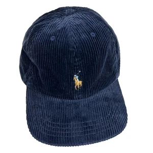 Polo Ralph Lauren Boy's Adjustable Corduroy Baseball Cap - Navy (Multi) - - Picture 1 of 2