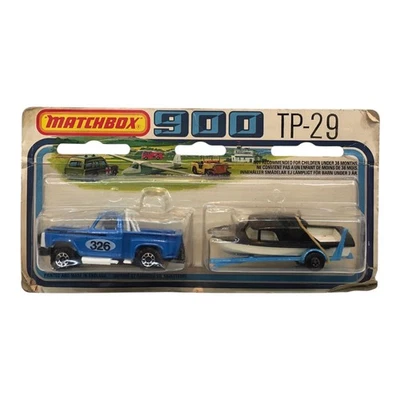 Matchbox 900 TP-29 Flair Side Ford Pick Up Truck Boat & Trailer Two Packs Lesney - Image 1 of 4