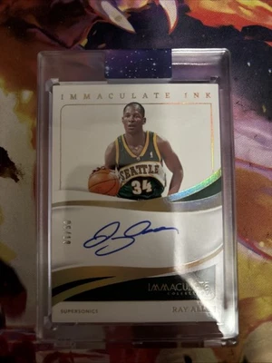 2023 - 24 帕尼尼纯洁系列纯洁墨水雷·艾伦 #II-RAY 金色 /10  — 第 1/2 张图片