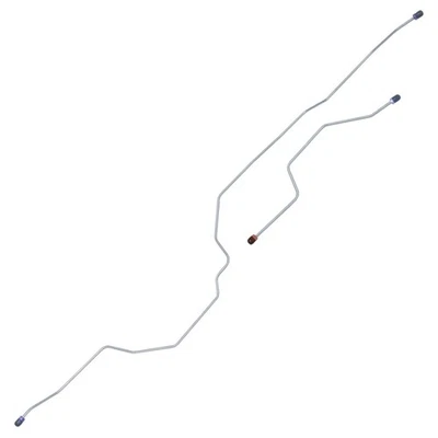 Rear Axle Brake lines Drum Brake Preformed 1987-96 Ford F150 OE Steel 2pc - Image 1 of 4