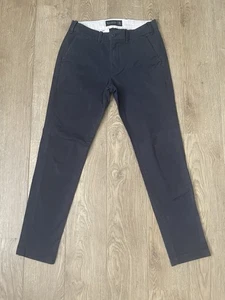 Mens Navy Abercrombie & Fitch  Super Skinny Stretch Chinos W29 L30 - Picture 1 of 3