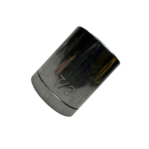 Standard Socket 1/2" Drive 7/8" 6-Point Chrome SAE - Used - Good - Foto 1 di 7