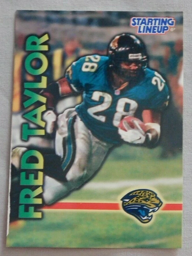 1999 Starting Lineup Fred Taylor Jacksonville Jaguars Football Card - Image 1 of 1