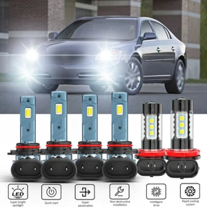 For Buick Lucerne 2006-2011 LED Headlight High Low Beam Fog Light Bulbs Combo - Picture 1 of 18