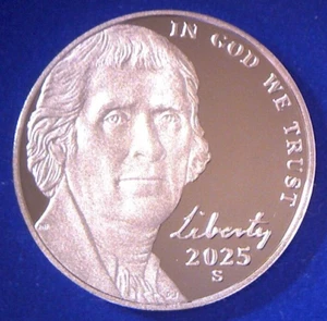 2025 S PROOF JEFFERSON NICKEL **Free Shipping** IN STOCK!!! - Picture 1 of 2