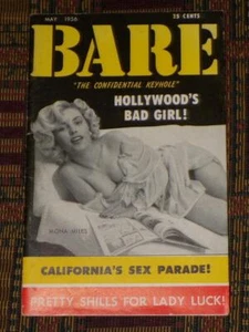 RARE May 1956 BARE Magazine Terry Tyler Sally Todd Evelyn West Maurine Davies - Picture 1 of 7