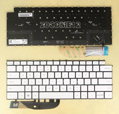 Nuevo Para Dell Precision 5550 5560 5570 5750 5760 5770 Teclado Retroiluminado Blanco EE. UU. Foto 1 de 2