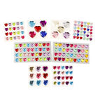8 Sheets Glitter Heart Stickers Nail Practical Craft Decal Drill