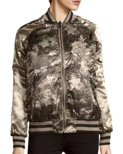 MEMBERS ONLY Floral Printed Reversable Bomber Jacket Size M - Picture 1 of 2