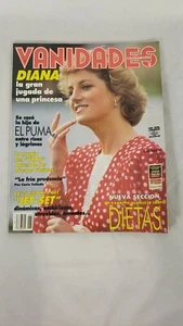 Vintage Vanidades Continental #6 Spanish Magazine 1989 Princess Diana Fashion Ad - Foto 1 di 12