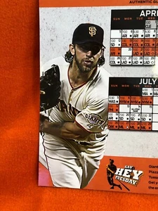 Cheer Card San Francisco SF Giants Authentic Fan Schedule Bunting New SGA 2015 - Picture 1 of 10