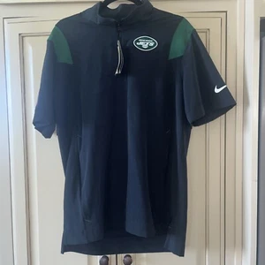 NWT Nike On field New York Jets 1/4 Quarter Pullover Short Sleeve Jacket Small - Picture 1 of 11