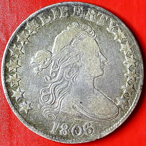 1806 DRAPED BUST HALF KNOB 6, LARGE STARS Cover
