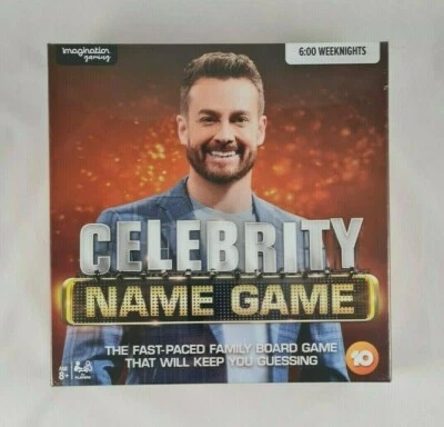 New - 2019 Celebrity Name Game The Fast-Paced Family Board Game Imagination - Image 1 of 4