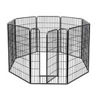 Pet+Playpen+Dog+Exercise+Barrier+Fence+Garden+Crate+Metal+Cage+28%22x47%22+8+Panel