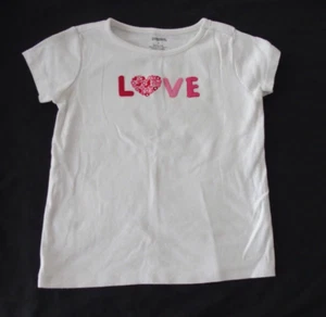 Gymboree 7 Girls Love Shirt PLAY short sleeve Valentine's Day short sleeve - Picture 1 of 4