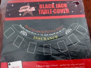 Filz Black Jack Tisch Abdeckung Grün Amscan 3 Fuß x 6 Fuß - Bild 1 von 6