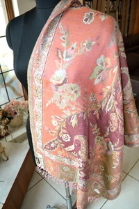 CHAL BORDADO LENTEJUELAS FIESTA TRIBAL BOHO ~ PASHMINA JAMAVAR CON CUENTAS: 16 DISEÑOS - Imagen 1 de 4
