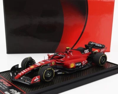 MODELLINO AUTO STATICO BBR FERRARI F1 SF-23 #55 SAINZ BELGIO GP 2023 SCALA 1/43 - Immagine 1 di 4