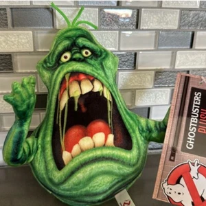 GHOSTBUSTERS Slimer The Green Ghost Sitting Plush Doll Figure / 2024 / 8” / NEW - Picture 1 of 16