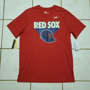 Boston Red Sox Nike Cooperstown Collection Red Shirt Men's Size Large New W/Tags - Picture 1 of 7