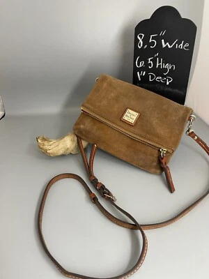 Vintage Dooney & Bourke Envelope Crossbody Purse Handbag VTG 90s Suede Leather - Image 1 of 4