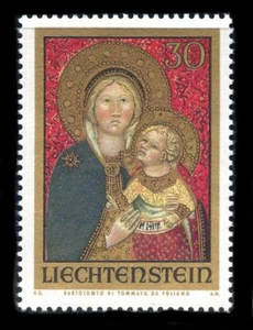 Liechtenstein: 1973 Christmas Di Tommaso "Virgin and Child" (542) MNH - Picture 1 of 1