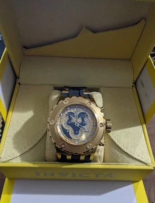 Invicta Para hombres 18545 Subaqua Especialidad Esfera Dorada Oro Amarillo Correa de Acero y Goma Foto 1 de 4