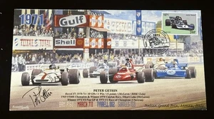 Peter Gethin "1971 Monza Italy Grand Prix F1 1st Win” Signed Envelope Auto PSA - Picture 1 of 2