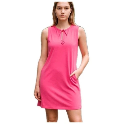 Lilly Pulitzer Johanna Swim Cover Up Mini Dress Size XL Hot Pink Pockets NEW NWT - Image 1 of 4