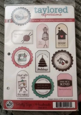 Etiquetas totales Taylored Expressions - Juego de 9 sellos artesanales hechos a mano Foto 1 de 2