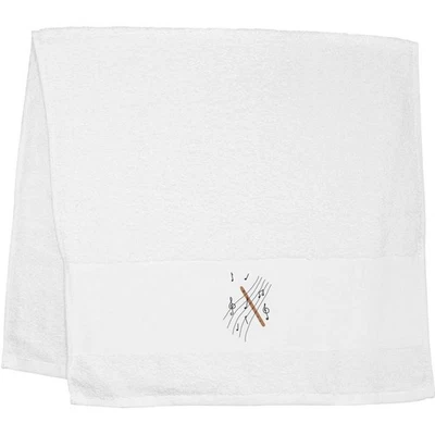 Toalla de mano/invitada 'partituras con flauta' (TL00072807) Foto 1 de 2