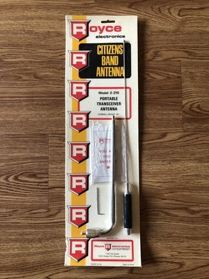 Antena Banda Ciudadanos Royce Electronics Vintage Modelo 2-210 Nueva Sellada de Fábrica Foto 1 de 4