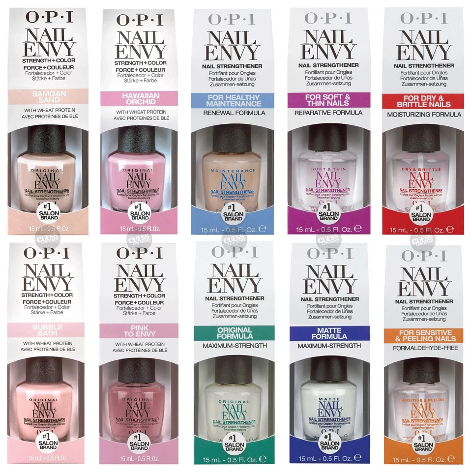 AS SHOW Fortalecedor de uñas OPI Nail Envy fórmula original fuerza máxima 15 ml