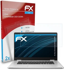 atFoliX 2x Screen Protector voor Asus Chromebook C523 C523NA duidelijk - Afbeelding 1 van 9