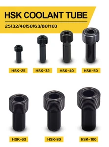 10pc Coolant Tube HSK25/32/40/50/63/80/100 O-ring ＆ Holders Coolant Tube Wrench - Picture 1 of 11