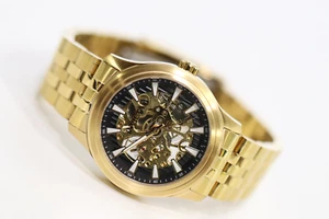 Invicta 37967 Men s Vintage Yellow Gold Bracelet Mechanical Watch (Need Battery) - Picture 1 of 7