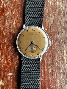 Vintage Cortebert Stainless Steel manual wind Wristwatch. Working. - Picture 1 of 9