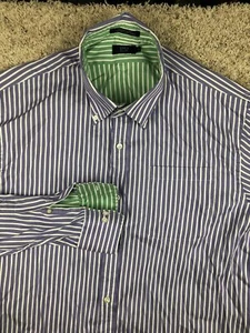Lincs Men's Long Sleeve Size XL Purple Striped Button Up Shirt Casual Business - Picture 1 of 7