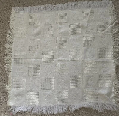 Carriage Boutiques Acrylic Fringe Yellow Baby Blanket - Image 1 of 4