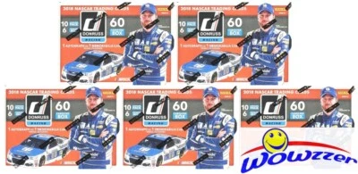 (5) 2018 Panini Donruss Nascar Racing EXCLUSIVE Sealed Blaster Box-5 AUTO/MEM - Image 1 of 3
