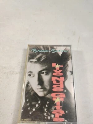 Vintage 1988 Cassette Tape Brian Setzer Live Nude Guitars EMI Manhattan Records Foto 1 de 4