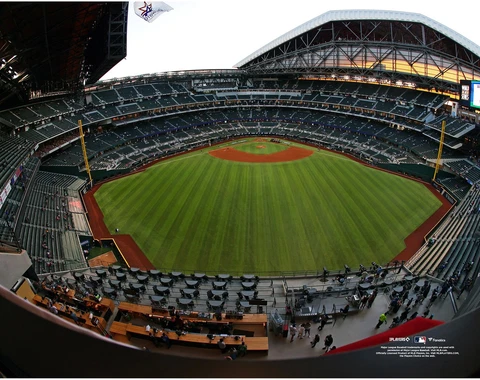 Globe Life Field Texas Rangers Unsigned Outfield General View Photograph Cover