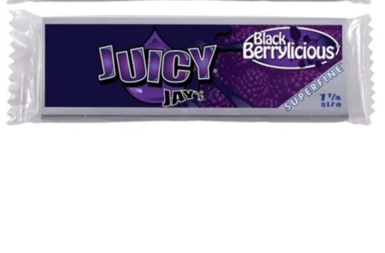 Papeles de Liar JUICY JAY'S 1 1/4 Black Berrylicious Superfine ENVIADO EN EE. UU. Foto 1 de 1
