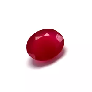 Piedra preciosa suelta corte ovalado berilo bixbyita rojo natural 5,80 quilates certificado - Imagen 1 de 8